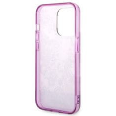 Guess GUHCP14LHGPLHF hard silikonové pouzdro iPhone 14 PRO 6.1" fuschia Porcelain Collection