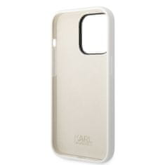 Karl Lagerfeld KLHCP14LSNCHBCH hard silikonové pouzdro iPhone 14 PRO 6.1" white Silicone Choupette