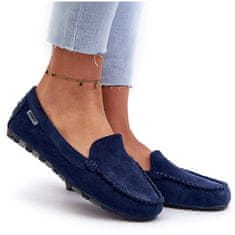 Dámské mokasíny Eco Suede Navy Blue velikost 41