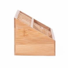 Eleganza Organizér na kosmetiku z bambusu, přírodní, 23 x 9 x 8,5 cm