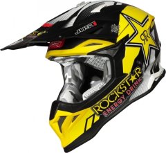 JUST 1 HELMETS Moto přilba JUST1 J39 ROCKSTAR matná černo/žlutá XL