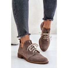 Zazoo 2959 Semišové polobotky Oxford c.beige velikost 41