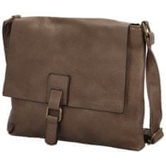 MaxFly Trendy dámská koženková crossbody kabelka Joselyna, khaki