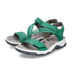 Rieker Sandály zelené 40 EU Trekkingsandalen Grün