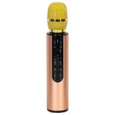 KIK KX3382 Karaoke Bluetooth mikrofon, 2000mAh zlatý