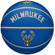 Wilson Míče basketbalové modré 7 Nba Team City Collector Milwaukee Bucks Ball