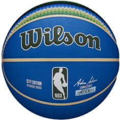 Wilson Míče basketbalové modré 7 Nba Team City Collector Milwaukee Bucks Ball