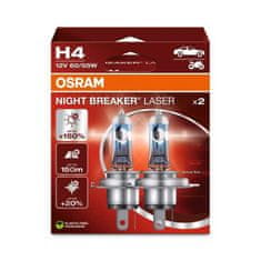 Osram krabička H4 12V 60/55W P43t NIGHT BREAKER LASER +150% 2ks