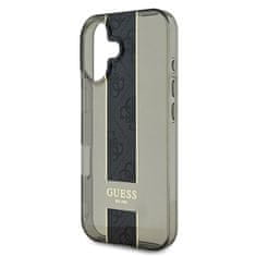 Guess Zadní kryt IML Middle 4G Stripe pro iPhone 16 Black