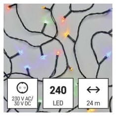 Emos LED vánoční řetěz D4AM05, 24 m, venkovní i vnitřní, multicolor 1550044004