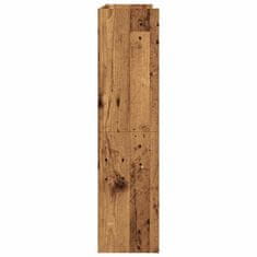 Vidaxl Botník old wood 80x25x100 kompozitní dřevo