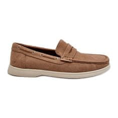 Pánské mokasíny Eco Suede Beige velikost 45