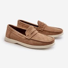 Pánské mokasíny Eco Suede Beige velikost 45