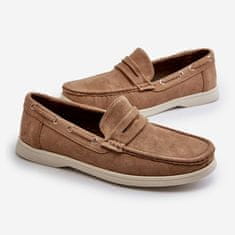 Pánské mokasíny Eco Suede Beige velikost 45