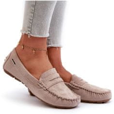 Dámské mokasíny Eco Suede Light Beige velikost 41