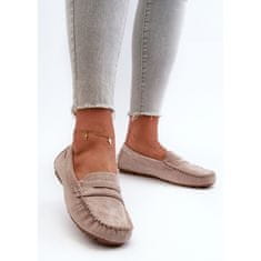 Dámské mokasíny Eco Suede Light Beige velikost 41