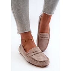 Dámské mokasíny Eco Suede Light Beige velikost 41