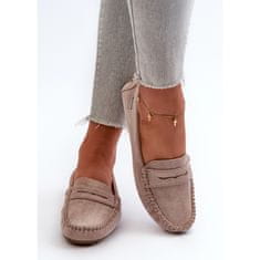 Dámské mokasíny Eco Suede Light Beige velikost 41