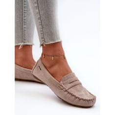 Dámské mokasíny Eco Suede Light Beige velikost 41