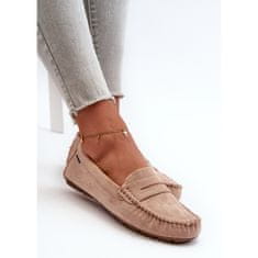 Dámské mokasíny Eco Suede Beige velikost 41