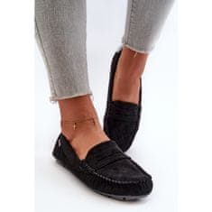 Dámské mokasíny Eco Suede Black velikost 40