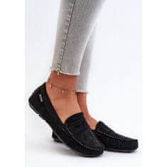 Dámské mokasíny Eco Suede Black velikost 40