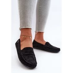 Dámské mokasíny Eco Suede Black velikost 40