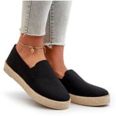 Dámské espadrilky na platformě Black velikost 40