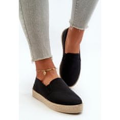 Dámské espadrilky na platformě Black velikost 38