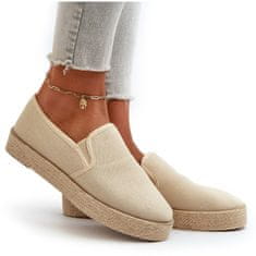 Dámské espadrilky na platformě Beige velikost 41