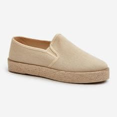 Dámské espadrilky na platformě Beige velikost 41