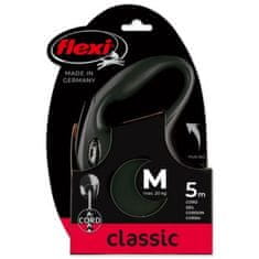 Flexi New Classic Cord M 5 m (20 kg) černá