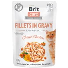 Brit Kapsička Care Cat kuře, filety v omáčce 85g