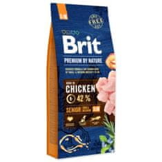 Brit Krmivo Premium by Nature Senior S+M 15kg