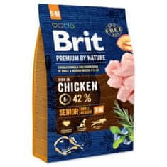 Brit Krmivo Premium by Nature Senior S+M 3kg