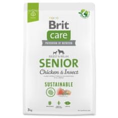 Brit Krmivo Care Dog Sustainable Senior Chicken & Insect 3kg