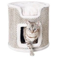 Trixie Odpočívadlo Ria Cat Tower světle šedé-přírodní 37cm