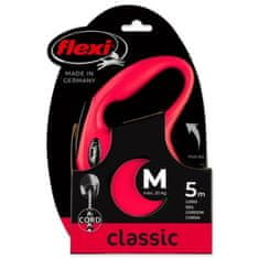 Flexi New Classic Cord M 5 m (20 kg) červená