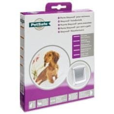 PetSafe Dvířka plastová s transparentním flapem bílá, výřez 18,5x15,8cm