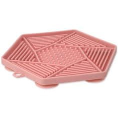 EPIC PET Podložka lízací Lick&Snack hexagon světle růžový 17x15cm