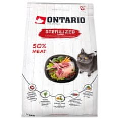 Ontario Krmivo Cat Sterilised Lamb 2kg