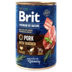 Brit Konzerva Premium by Nature vepřové s průdušnicí 400g