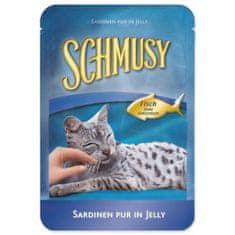 Schmusy Kapsička Nature Adult sardinky v želé 100g