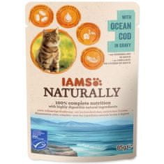 IAMS Kapsička Naturally Adult treska v omáčce 85g