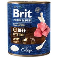 Brit Konzerva Premium by Nature hovězí s dršťkami 800g