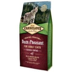 Carnilove Krmivo Adult Cats Hairball Control Duck & Pheasant 6kg