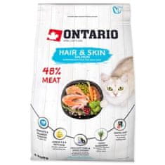 Ontario Krmivo Cat Hair & Skin 0,4kg