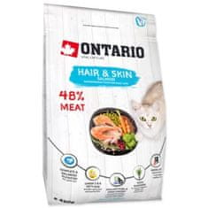 Ontario Krmivo Cat Hair & Skin 0,4kg