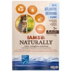 IAMS Kapsička Naturally Adult sleď v omáčce 85g