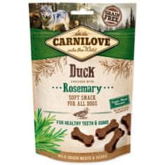 Carnilove Pochoutka Dog Soft Snack kachna s rozmarýnem 200g